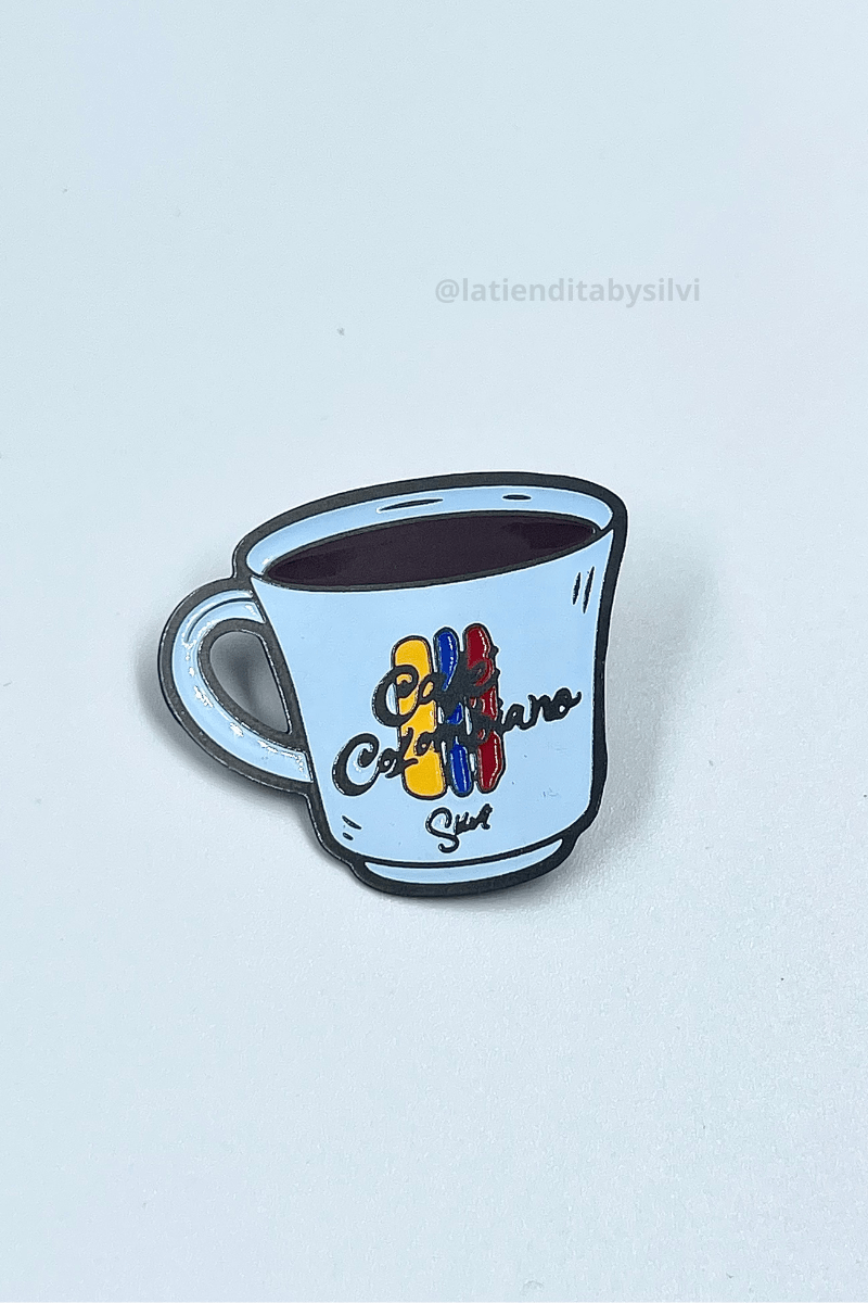 PIN CAFECITO POR FAVOR - PIXELCAMISETAS