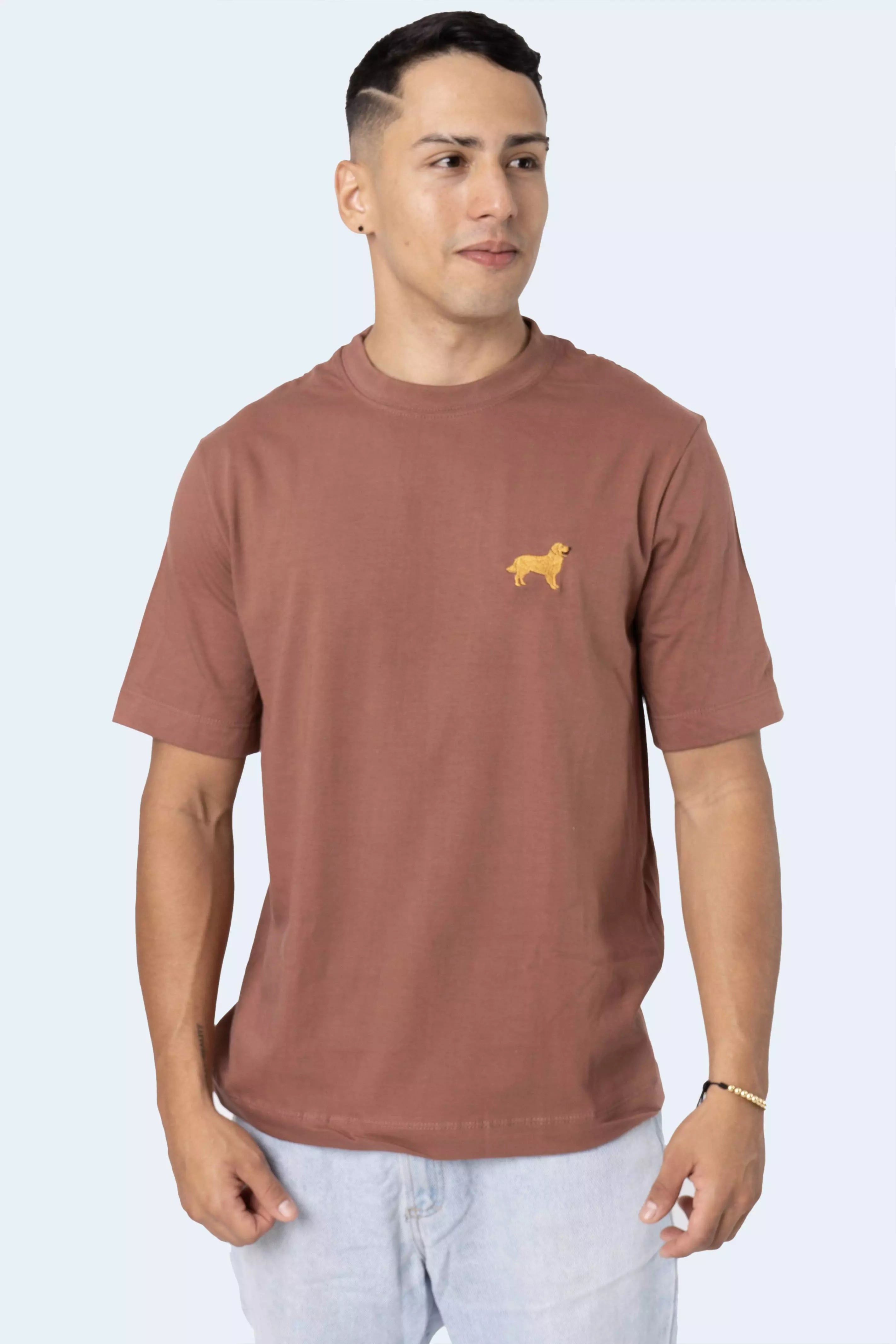 CAMISETA ALTO GRAMAJE MINIPETS GOLDEN RETRIEVER - PIXELCAMISETAS