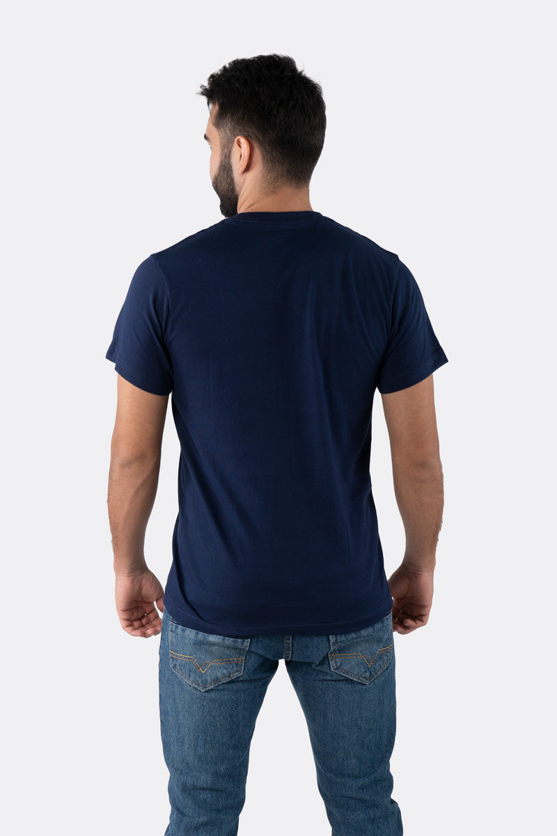 T-SHIRT PREMIUM AZUL NAVY BÁSICA - PIXELCAMISETAS