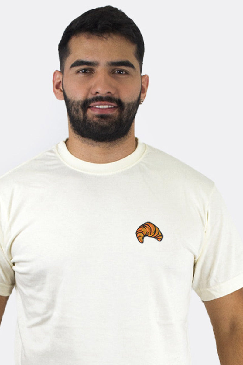 CROISSANT MINIPRINT T-SHIRT PREMIUM - PIXELCAMISETAS