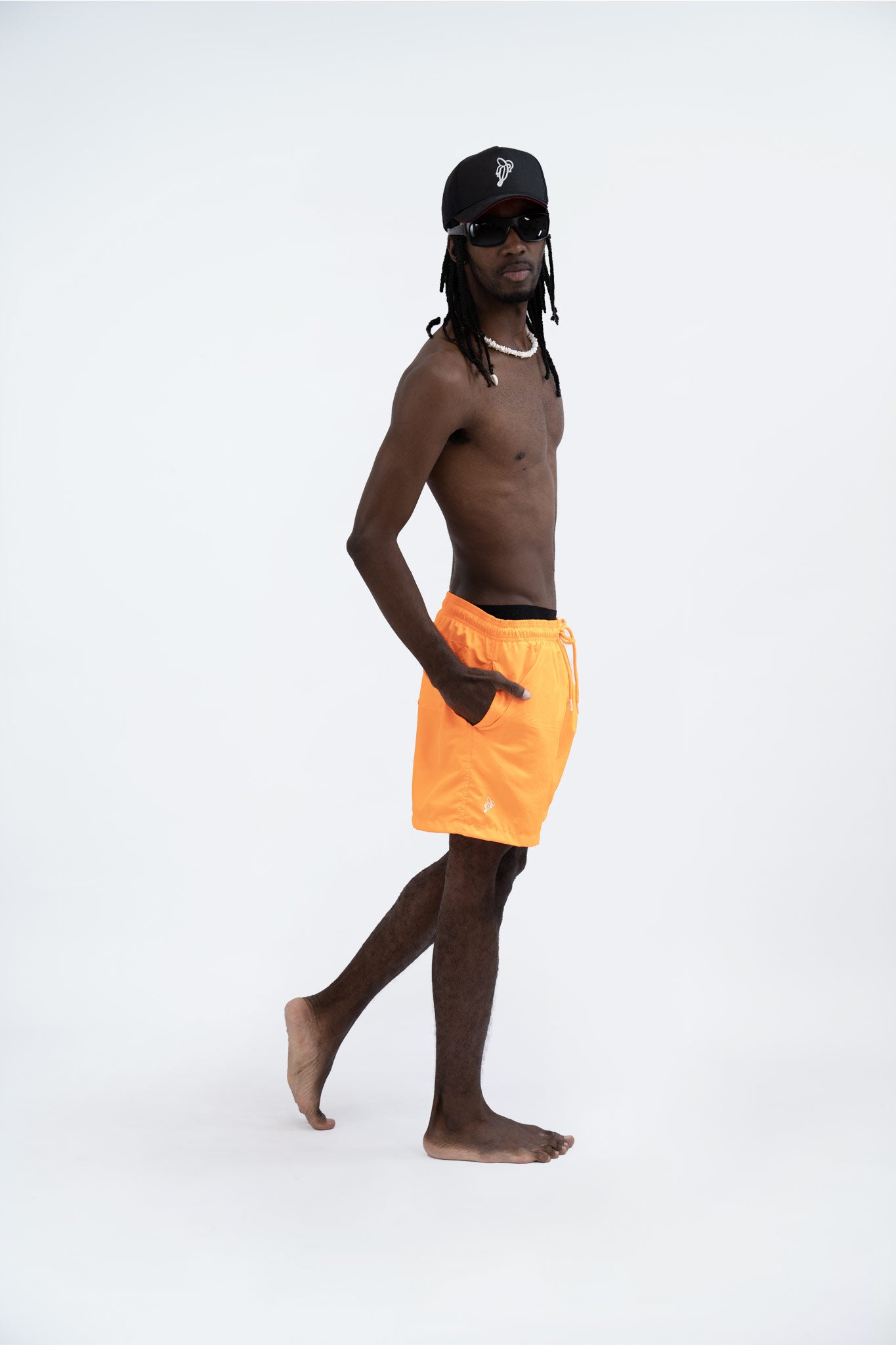 SHORT NARANJA NEÓN - PIXELCAMISETAS