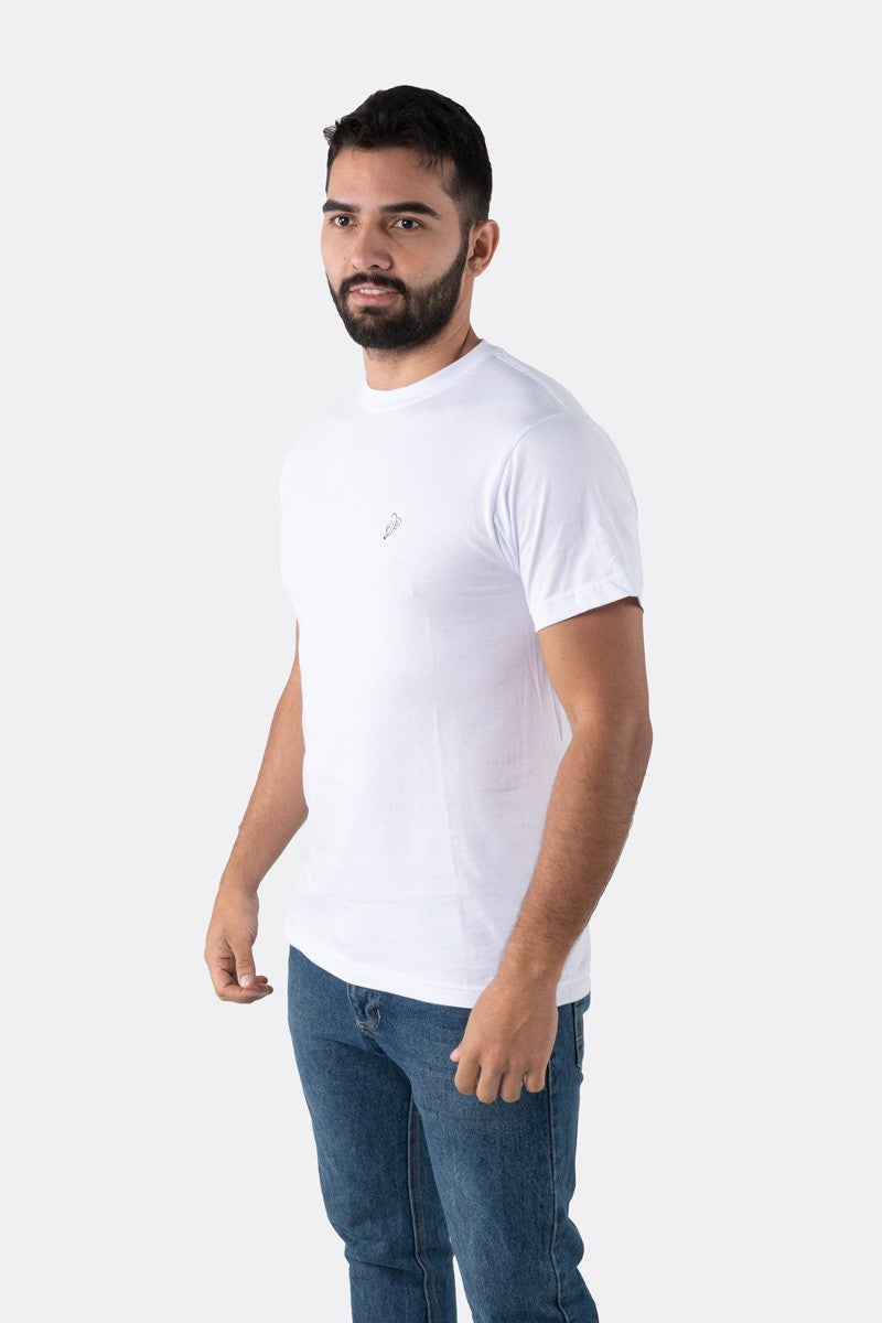 T-SHIRT PREMIUM BLANCA BÁSICA - PIXELCAMISETAS