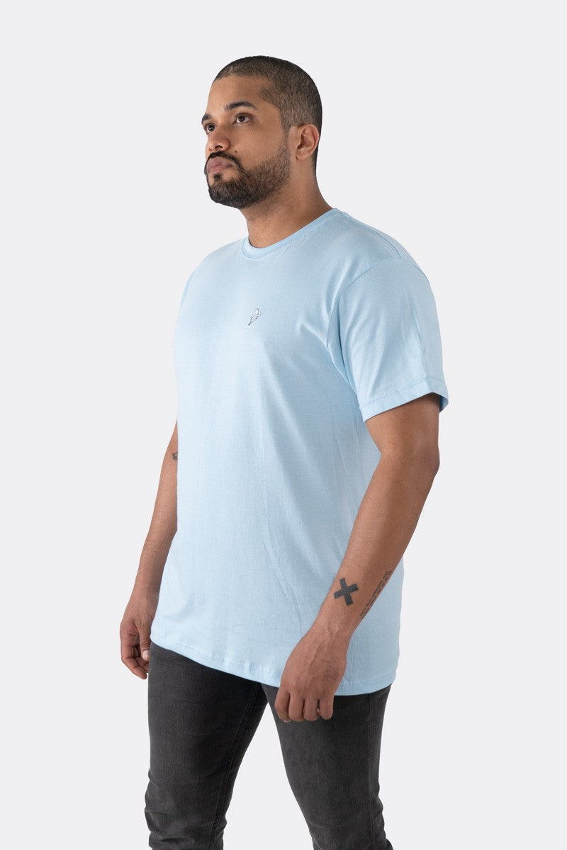 T-SHIRT PREMIUM AZUL BEBÉ BÁSICA - PIXELCAMISETAS