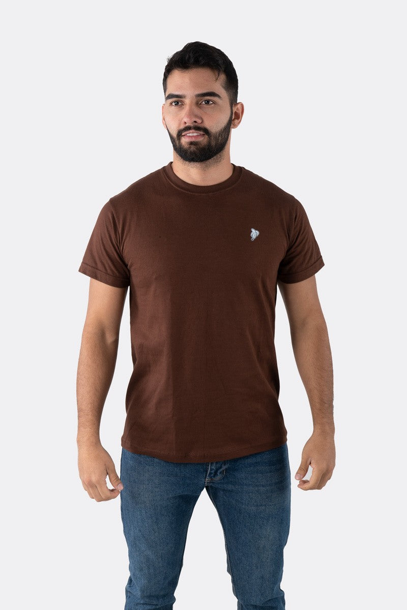 T-SHIRT PREMIUM CHOCOLATE BÁSICA - PIXELCAMISETAS