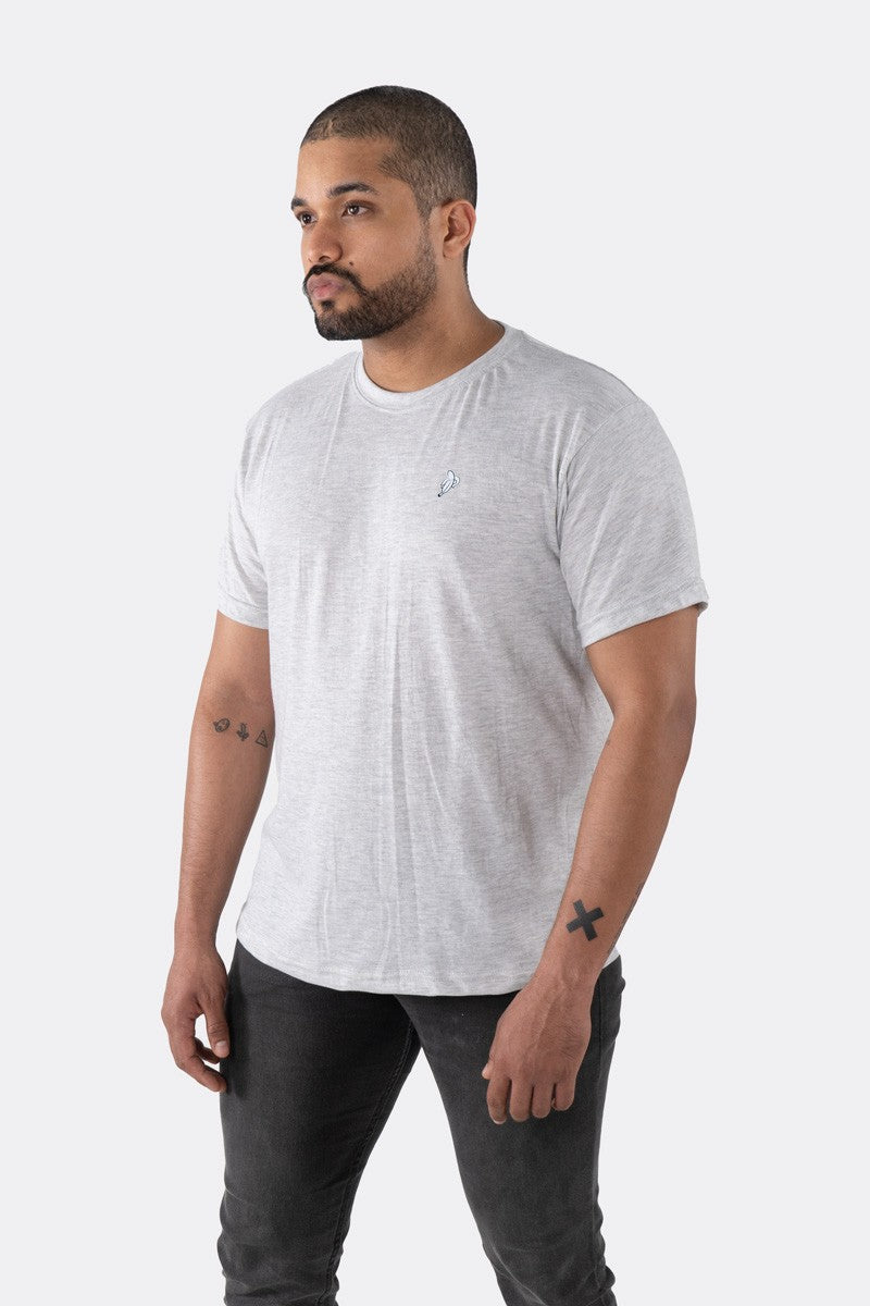 T-SHIRT PREMIUM JASPED CLARO BÁSICA - PIXELCAMISETAS