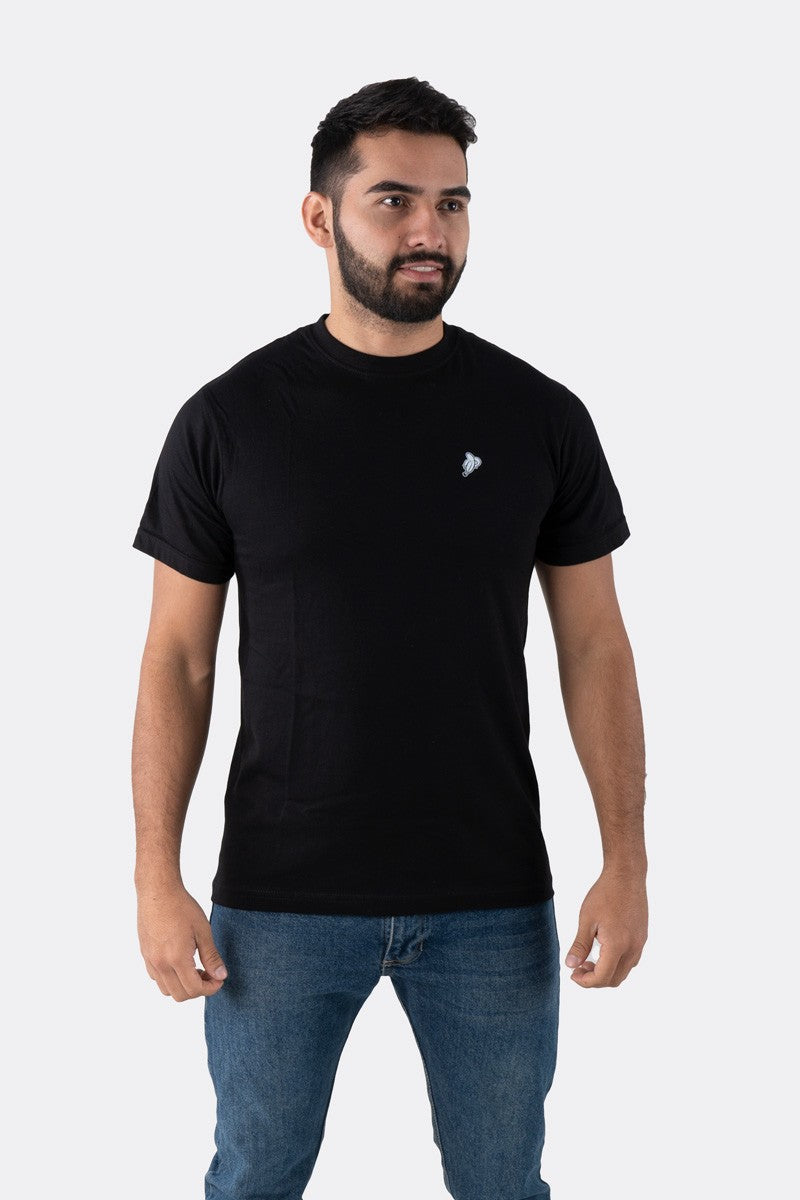 T-SHIRT PREMIUM NEGRO BÁSICA - PIXELCAMISETAS