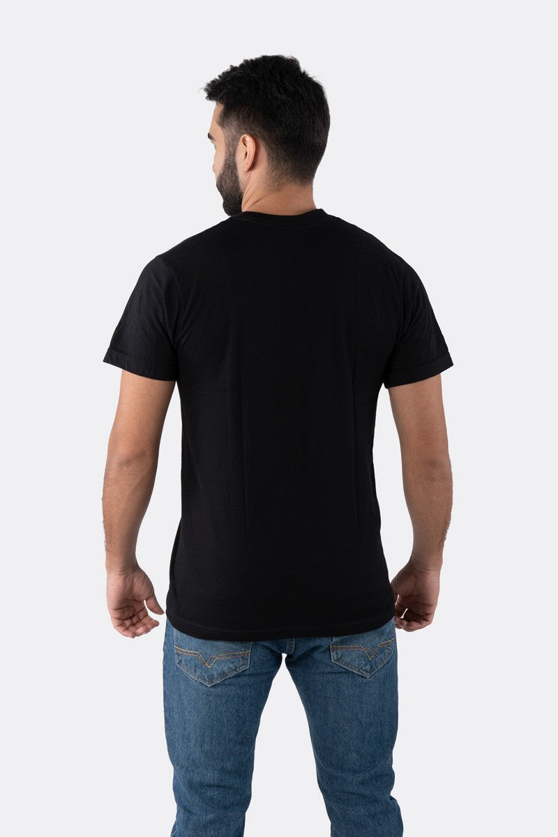 T-SHIRT PREMIUM NEGRO BÁSICA - PIXELCAMISETAS
