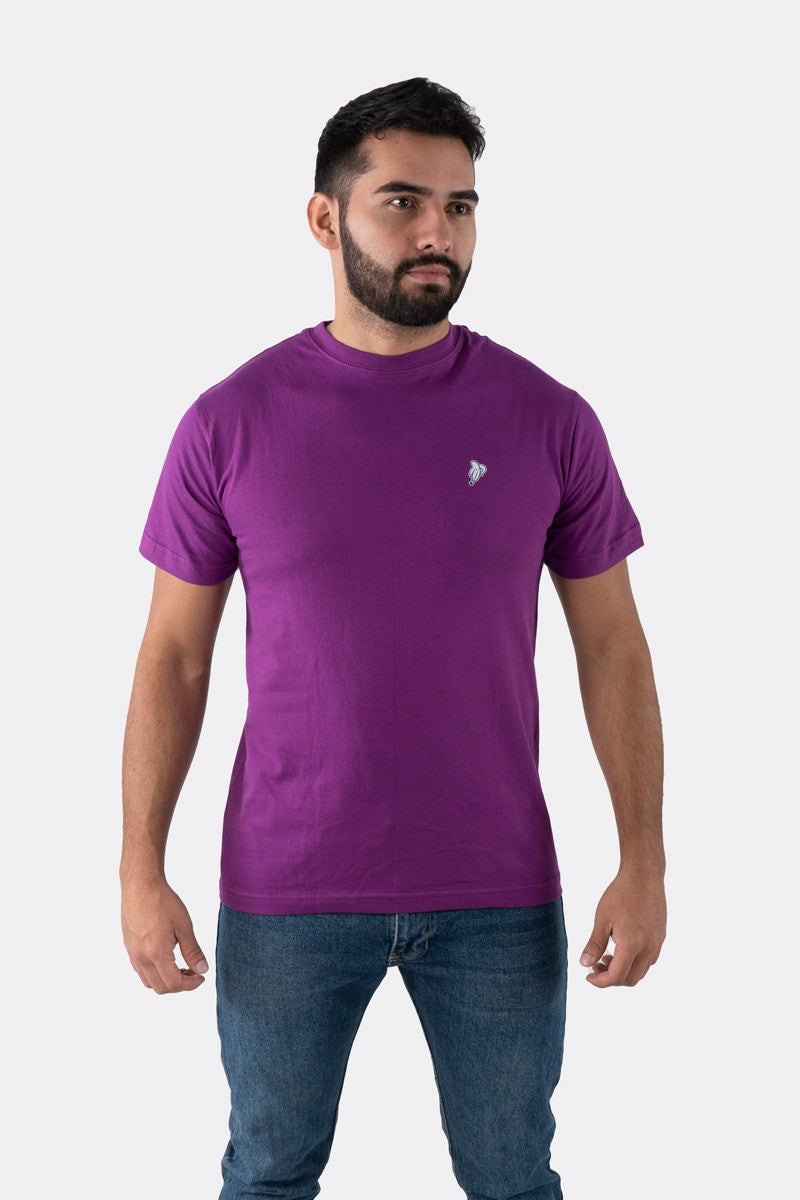 T-SHIRT PREMIUM PÚRPURA BÁSICA - PIXELCAMISETAS