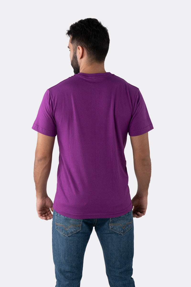 T-SHIRT PREMIUM PÚRPURA BÁSICA - PIXELCAMISETAS