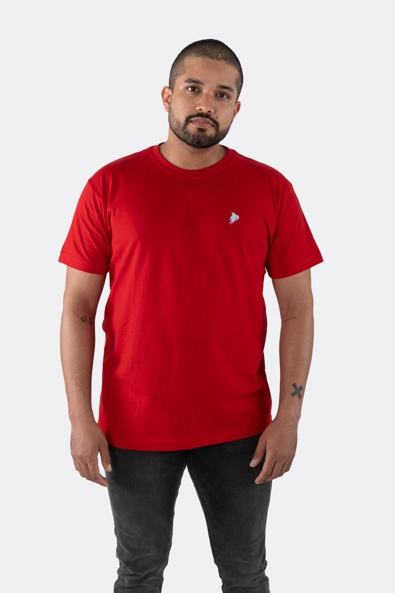 T-SHIRT PREMIUM ROJA BÁSICA - PIXELCAMISETAS