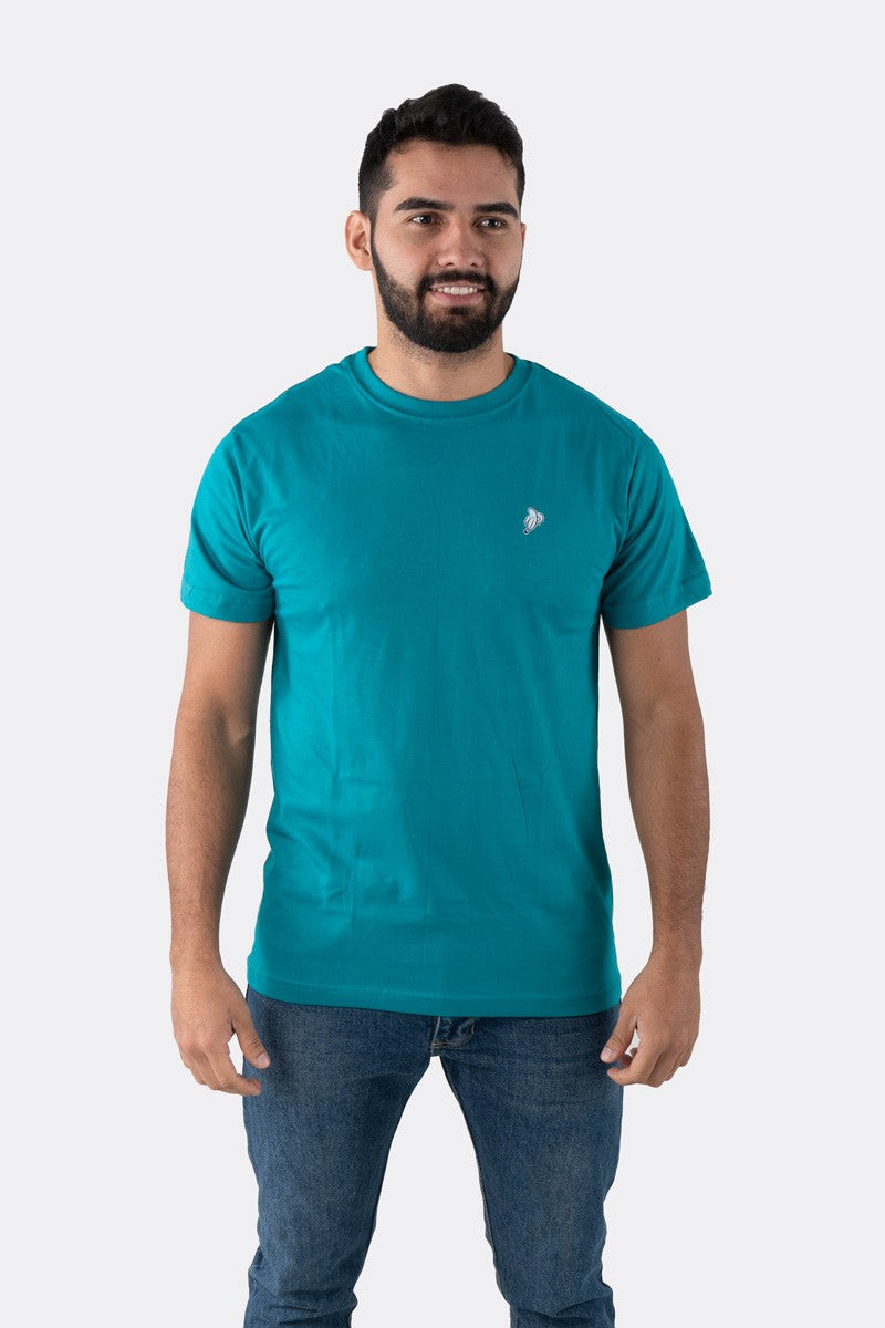 T-SHIRT PREMIUM VERDE ESMERALDA BÁSICA - PIXELCAMISETAS