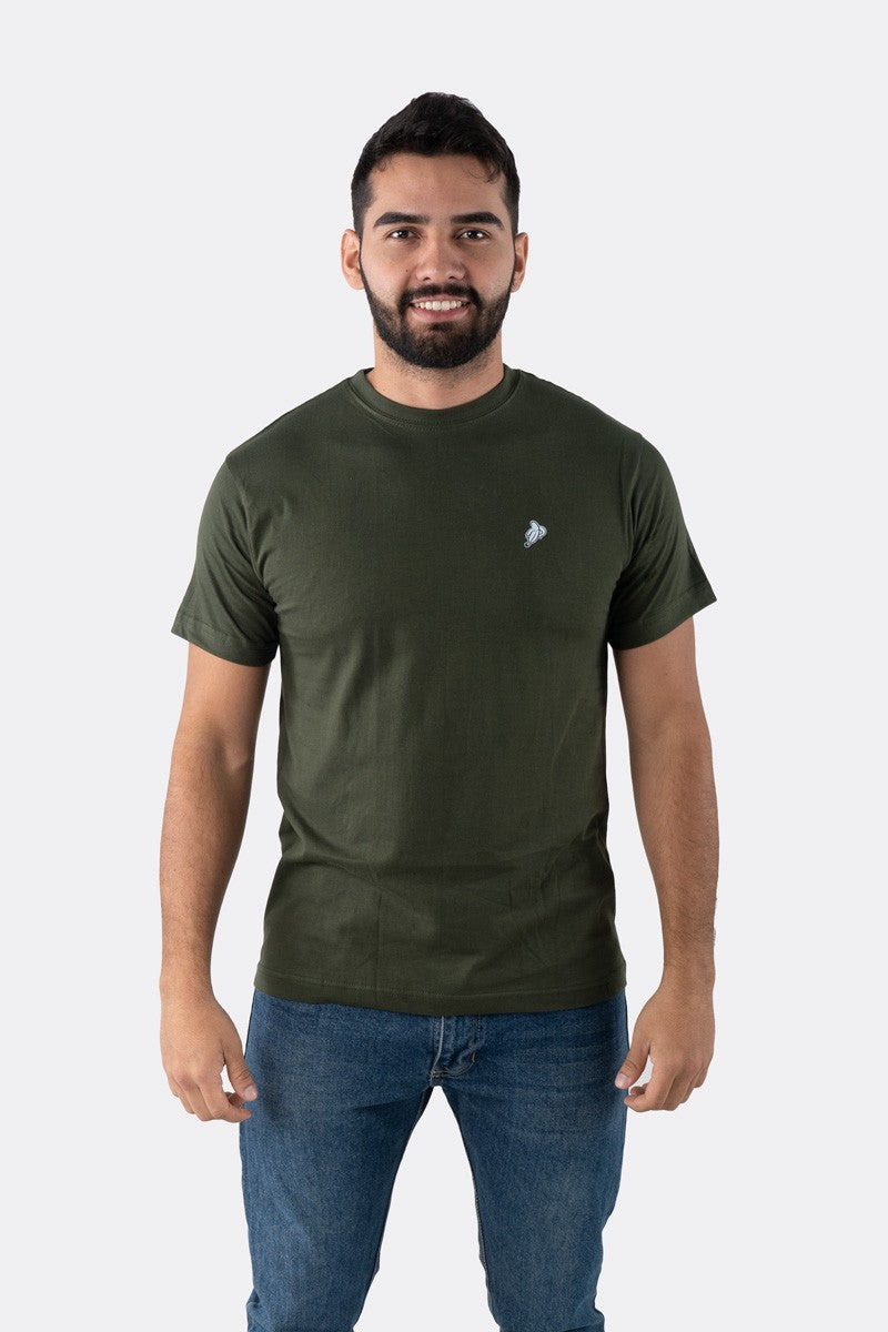 T-SHIRT PREMIUM VERDE OSCURO BÁSICA - PIXELCAMISETAS