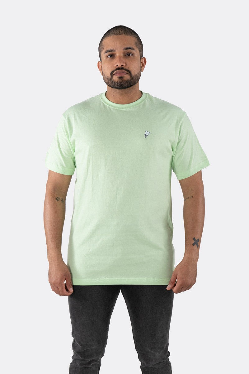 T-SHIRT PREMIUM VERDE PRIMAVERA BÁSICA - PIXELCAMISETAS
