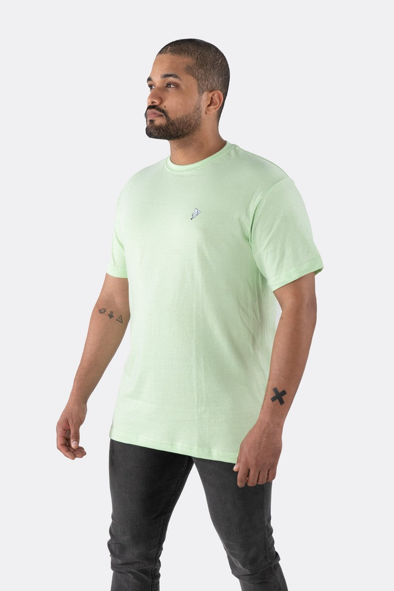 T-SHIRT PREMIUM VERDE PRIMAVERA BÁSICA - PIXELCAMISETAS