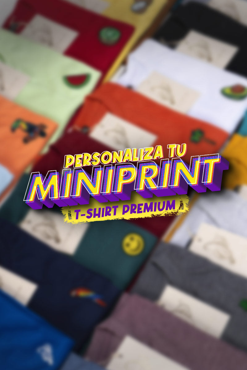 MINIPRINT T-SHIRT PREMIUM PERSONALIZADO - PIXELCAMISETAS