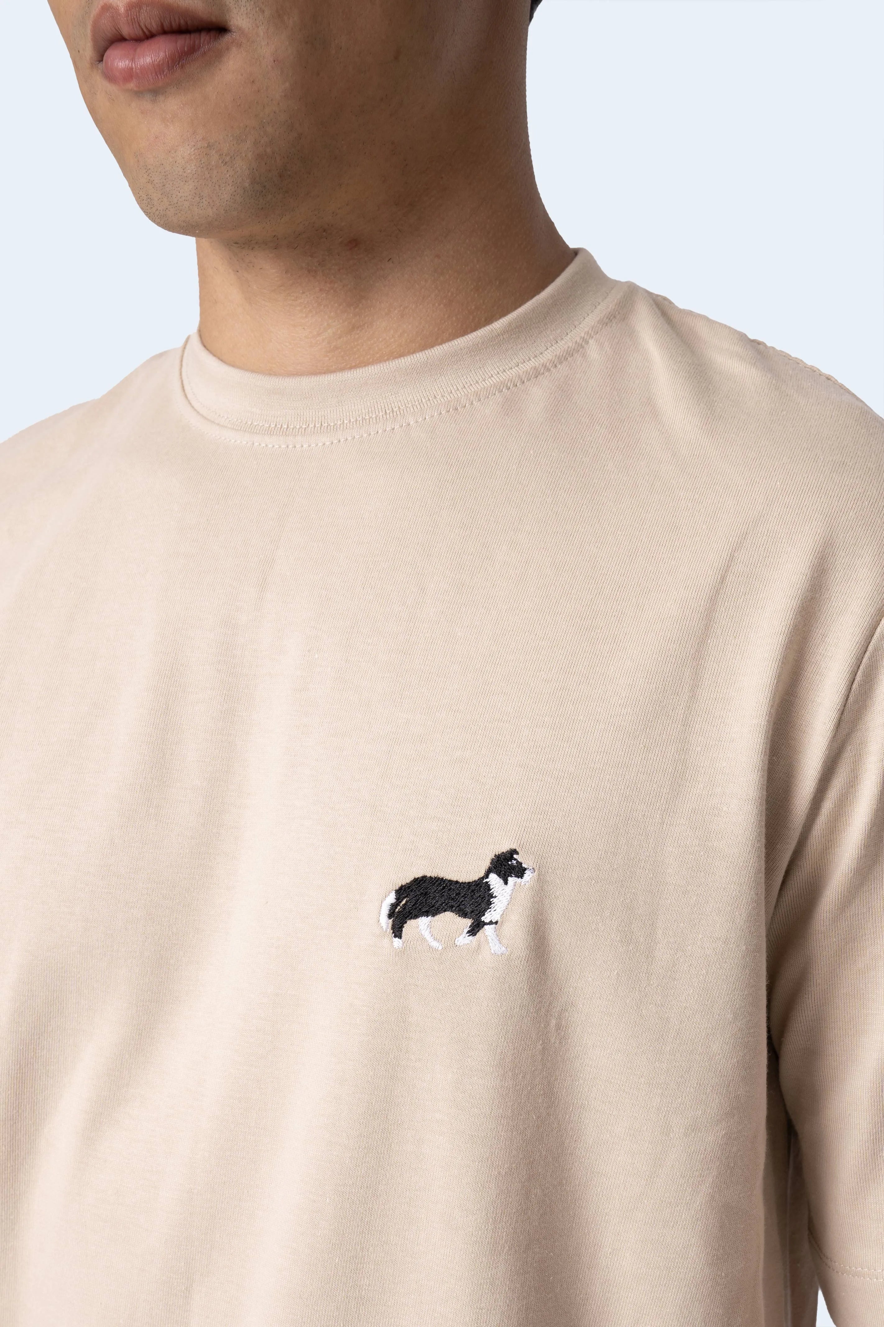 CAMISETA ALTO GRAMAJE MINIPETS BORDER COLLIE - PIXELCAMISETAS