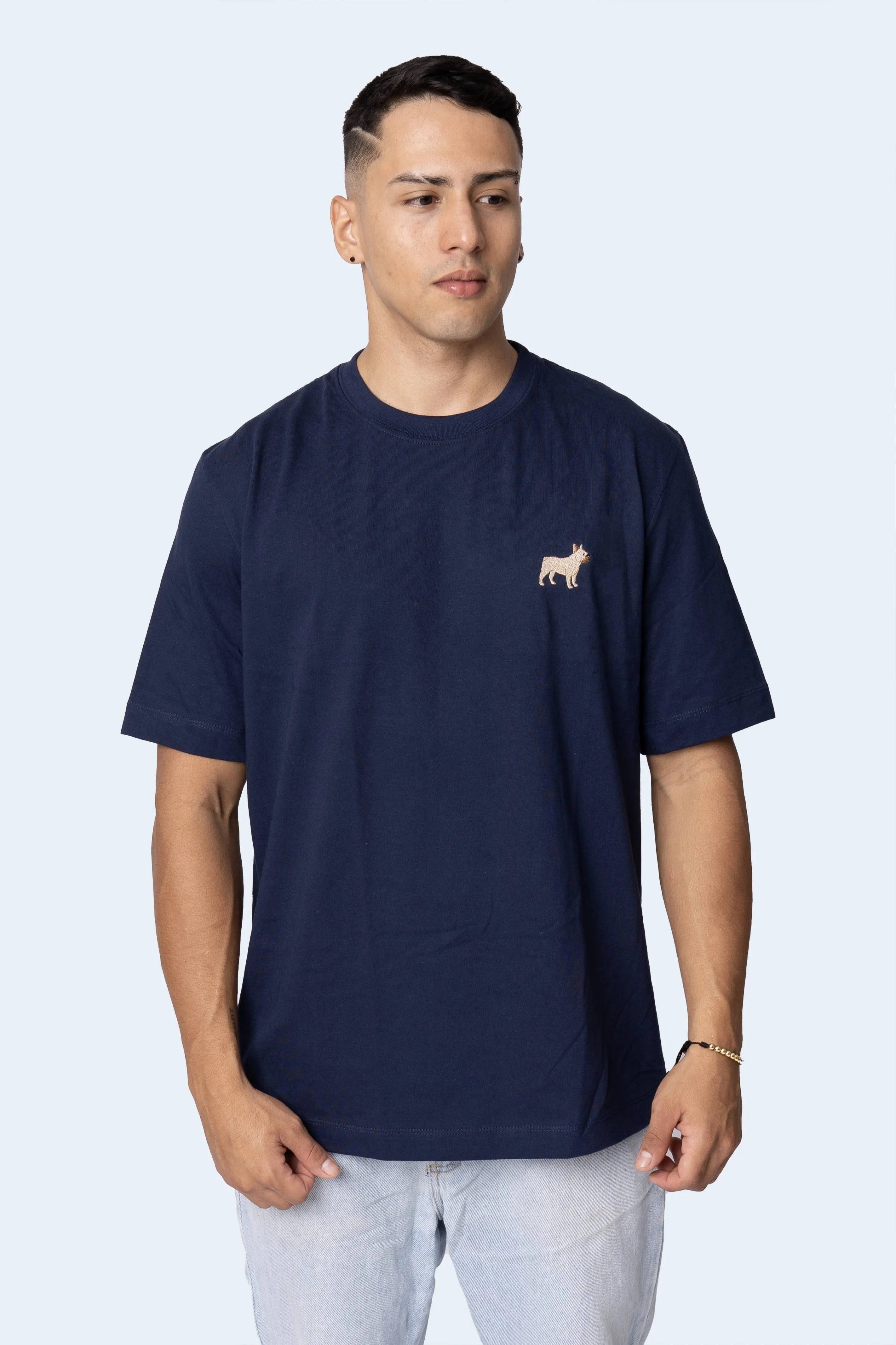 CAMISETA ALTO GRAMAJE MINIPETS BULLDOG FRANCÉS - PIXELCAMISETAS