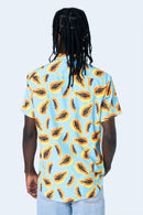 CAMISA DE BOTONES AZUL BEBÉ PAPAYAS - PIXELCAMISETAS