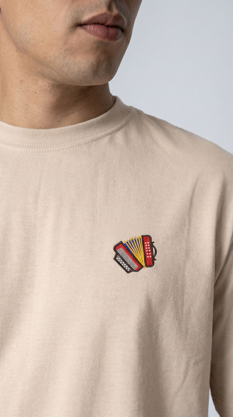 CAMISETA PREMIUM MINIPRINT ACORDEÓN - PIXELCAMISETAS