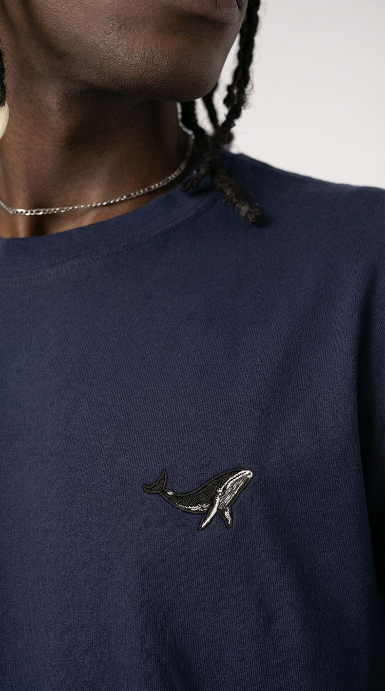 CAMISETA PREMIUM MINIPRINT BALLENA - PIXELCAMISETAS