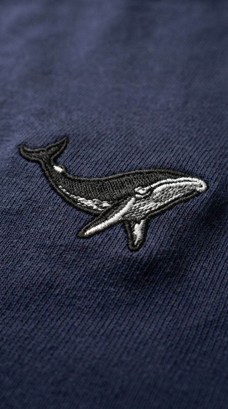 CAMISETA PREMIUM MINIPRINT BALLENA