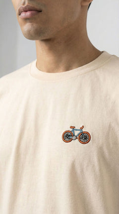 CAMISETA PREMIUM MINIPRINT BICICLETA - PIXELCAMISETAS