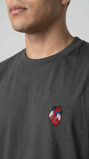 CAMISETA PREMIUM MINIPRINT CORAZÓN - PIXELCAMISETAS