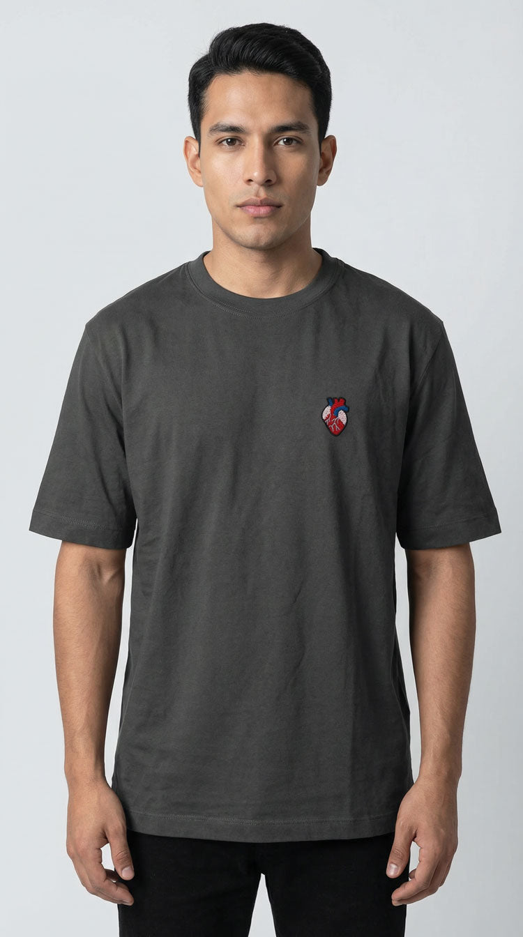 CAMISETA PREMIUM MINIPRINT CORAZÓN - PIXELCAMISETAS