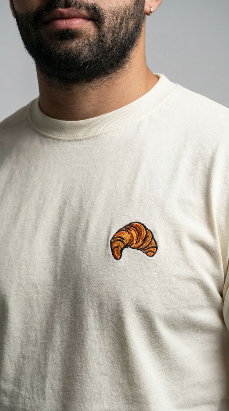 CAMISETA PREMIUM MINIPRINT CROISSANT - PIXELCAMISETAS