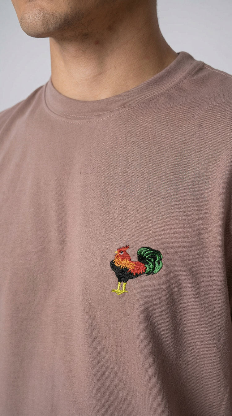 CAMISETA PREMIUM MINIPRINT GALLO - PIXELCAMISETAS