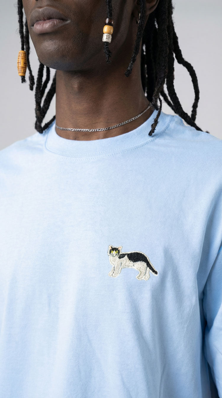 CAMISETA PREMIUM MINIPRINT GATO - PIXELCAMISETAS