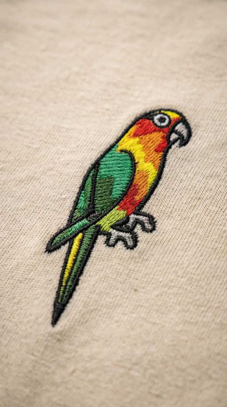 CAMISETA PREMIUM MINIPRINT LORO - PIXELCAMISETAS