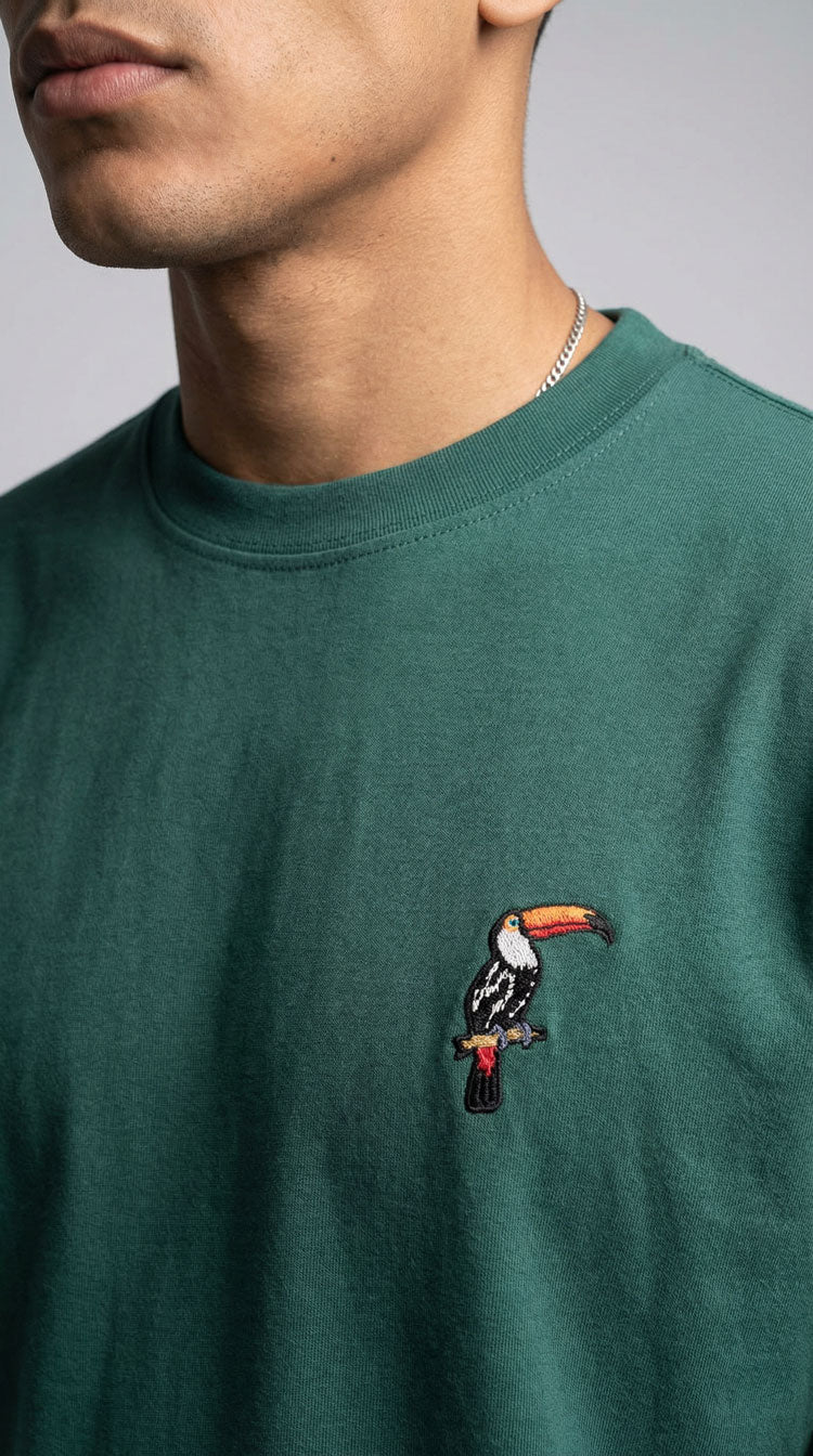 CAMISETA PREMIUM MINIPRINT TUCÁN - PIXELCAMISETAS
