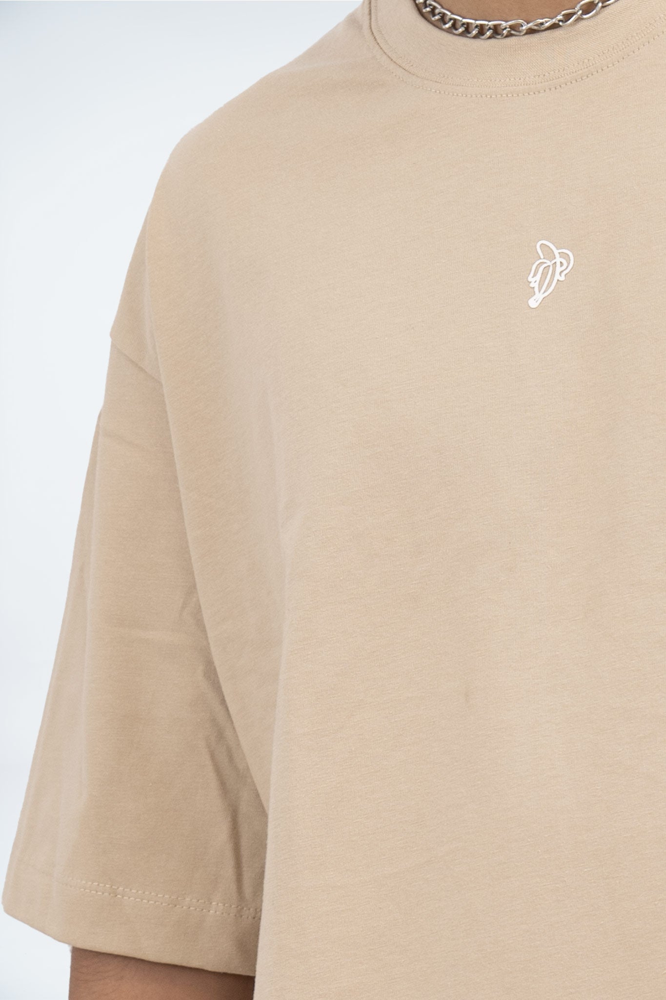 CAMISETA OVERSIZED ALTO GRAMAJE BEIGE
