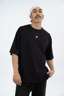 CAMISETA OVERSIZED ALTO GRAMAJE NEGRA - PIXELCAMISETAS
