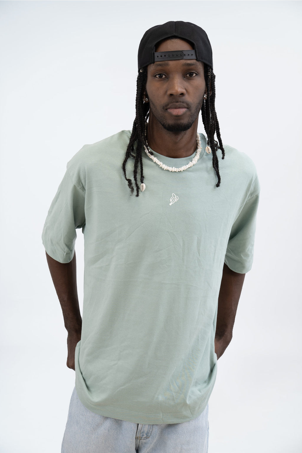 CAMISETA OVERSIZED ALTO GRAMAJE VERDE MANZANA - PIXELCAMISETAS