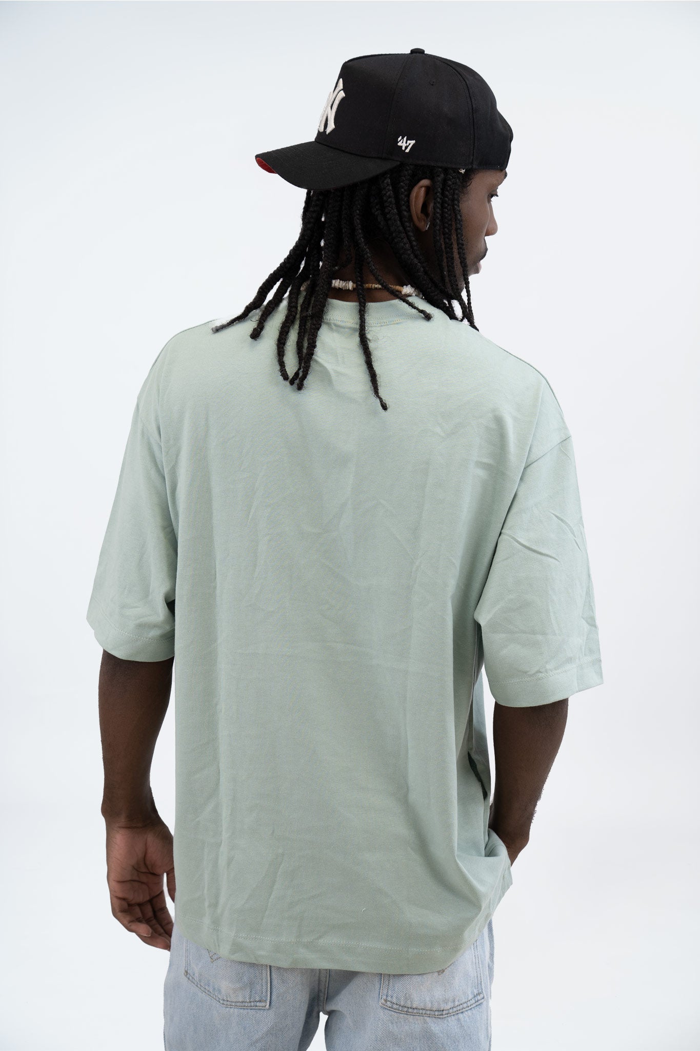 CAMISETA OVERSIZED ALTO GRAMAJE VERDE MANZANA
