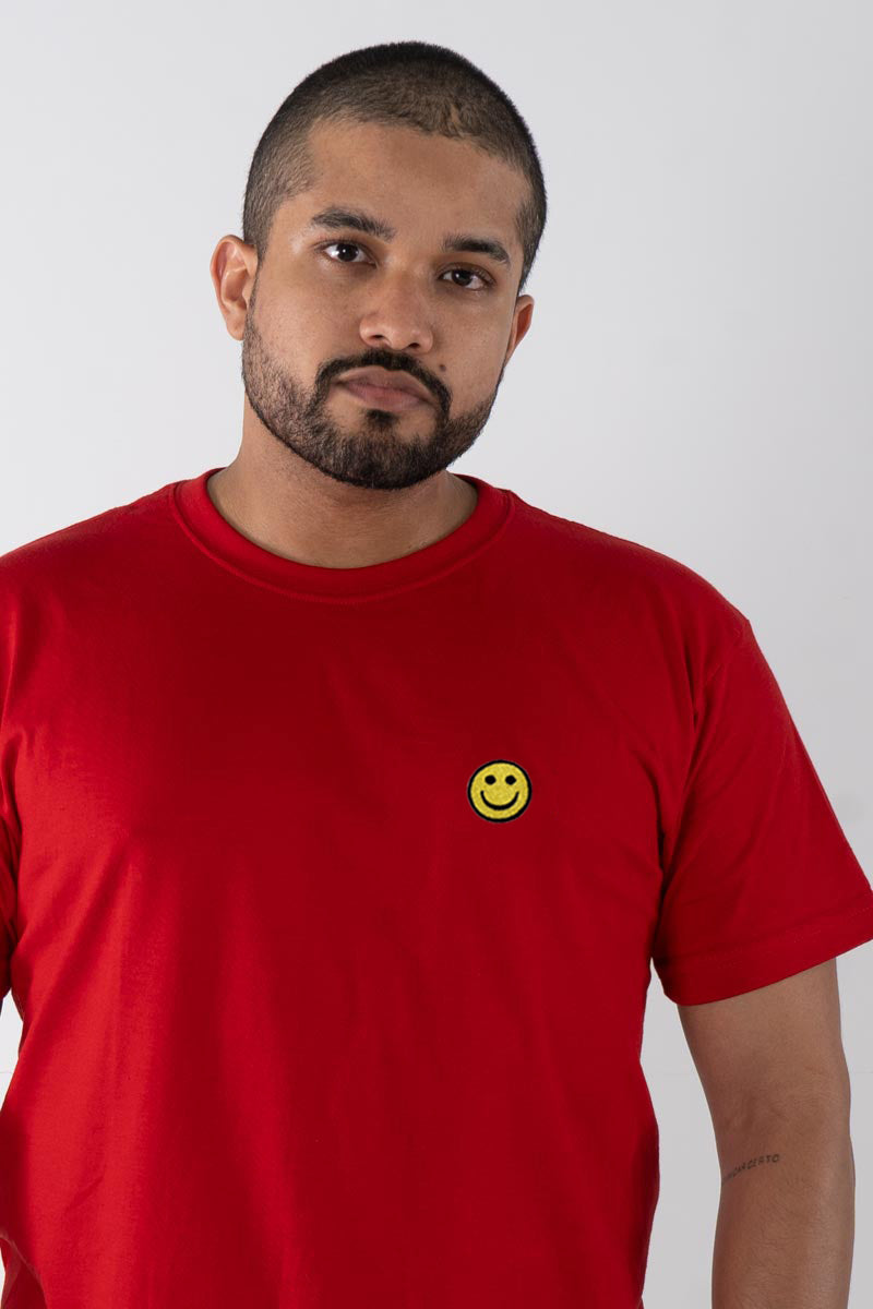 CAMISETA PREMIUM MINIPRINT CARITA FELIZ
