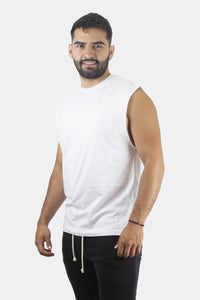 TANK BÁSICA BLANCA - PIXELCAMISETAS