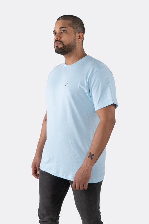 T-SHIRT PREMIUM AZUL BEBÉ BÁSICA - PIXELCAMISETAS