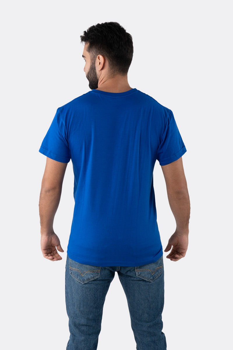 T-SHIRT PREMIUM AZUL ROYAL BÁSICA - PIXELCAMISETAS