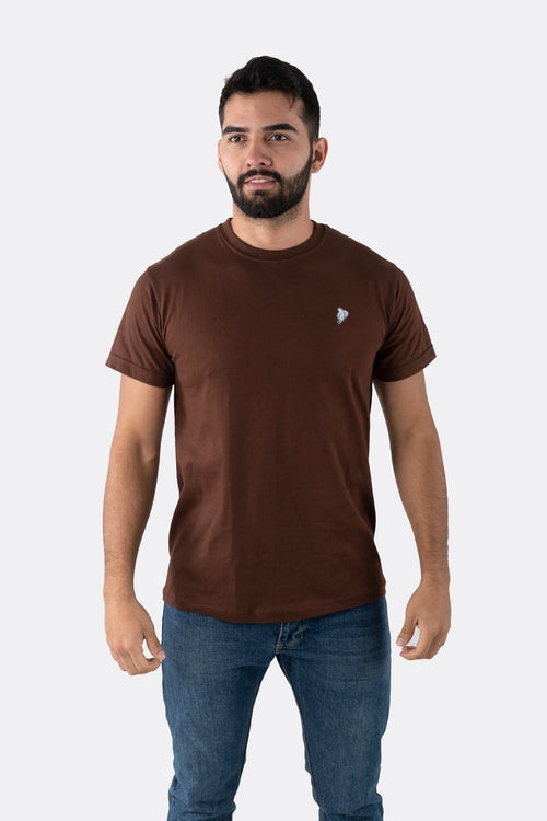 T-SHIRT PREMIUM CHOCOLATE BÁSICA - PIXELCAMISETAS