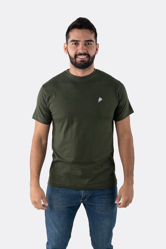 CAMISETA BÁSICA 160GR VERDE OLIVA