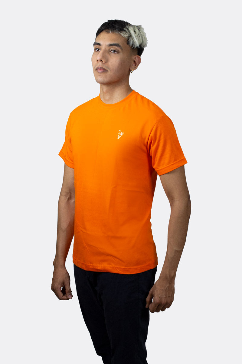T-SHIRT PREMIUM NARANJA BÁSICA - PIXELCAMISETAS