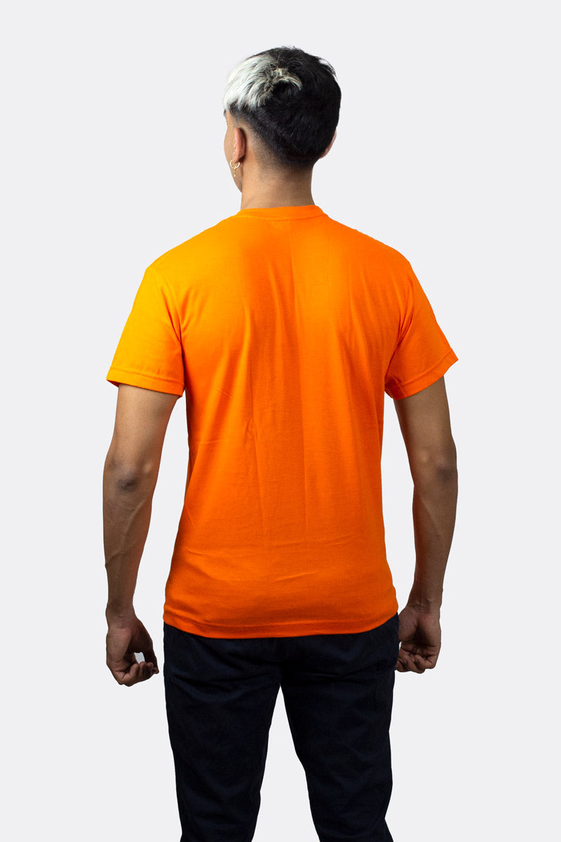 T-SHIRT PREMIUM NARANJA BÁSICA - PIXELCAMISETAS